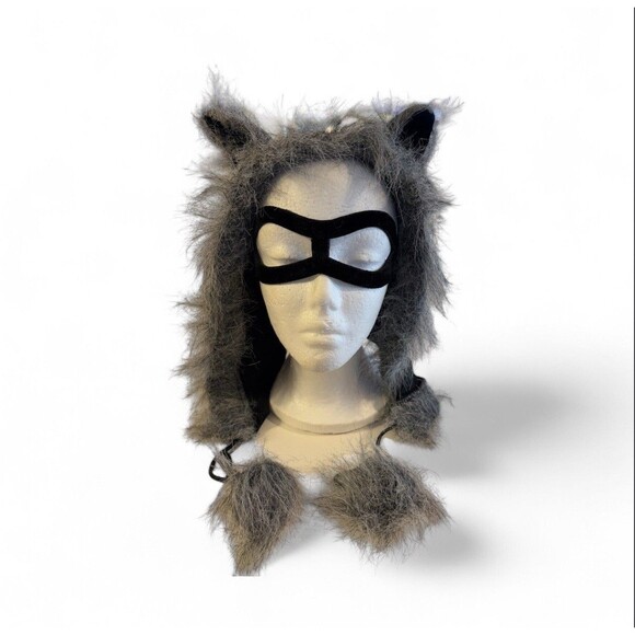 Sweet Raccoon Dress Halloween Costume Girls Size 4-6T Dress Up Play Theater - Picture 8 of 11